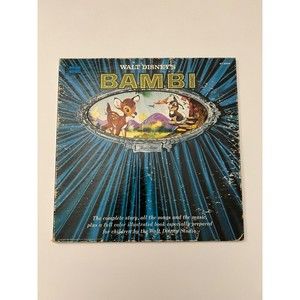 Walt Disney's Bambi LP 1962 Disneyland Records ST 3903 + Booklet VG Gatefold